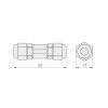 Соединитель KLW-2 (4-10mm, IP67) (ARL, Пластик)