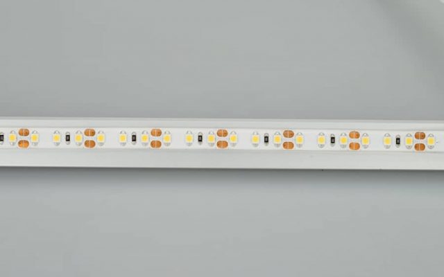 Лента RTW 2-5000SE 12V White 2x (3528, 600 LED,LUX) (ARL, 9.6 Вт/м, IP65)