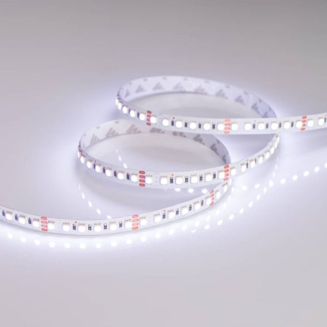 Лента RT 2-5000 24V RGB 10mm (4040, 120 LED/m, LUX) (ARL, 13.2 Вт/м, IP20)