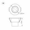 Светодиодный светильник LTM-R52WH 3W Warm White 30deg (ARL, IP40 Металл, 3 года)