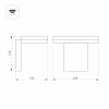 Светильник LGD-TENT-WALL-9W Warm3000 (GR, 110 deg, 230V) (ARL, IP65 Металл, 3 года)