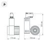 Светодиодный светильник LGD-538WH 18W Warm White (ARL, IP20 Металл, 3 года)