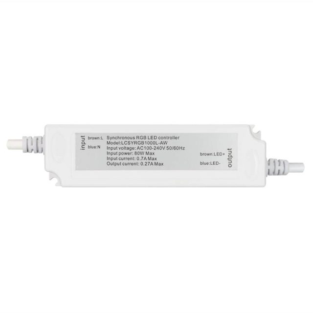 Контроллер ARD-CLASSIC-SYNC-RGB-1000LED White (230V, 80W, RF ПДУ) (ARDCL, Закрытый)