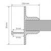 Профиль TOP-GLASS8-2D-2000 (ARL, Алюминий)