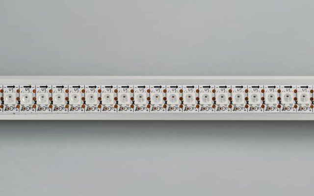Лента SPI-2500-5060-144 5V Cx1 RGB (12mm, 24W/m, IP20) (ARL, Открытый, IP20)