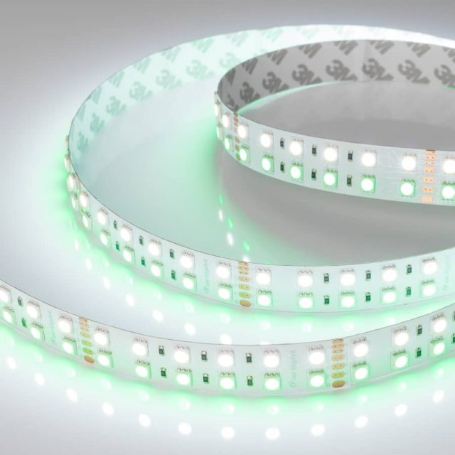 Лента RT 2-5000 24V RGB-White 2×2 (5060, 720 LED, LUX) (ARL, 32 Вт/м, IP20)