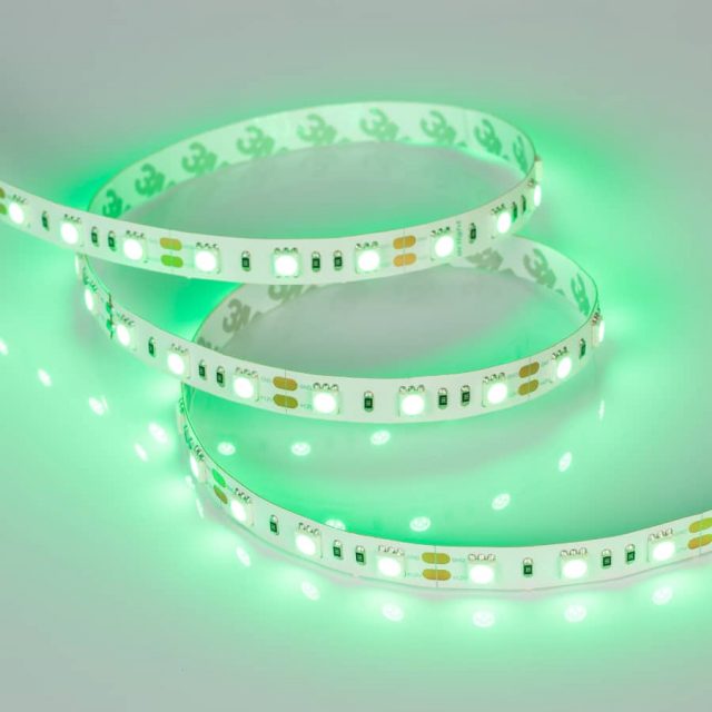 Лента RT 2-5000 12V Green 2x (5060, 300 LED, LUX) (ARL, 14.4 Вт/м, IP20)