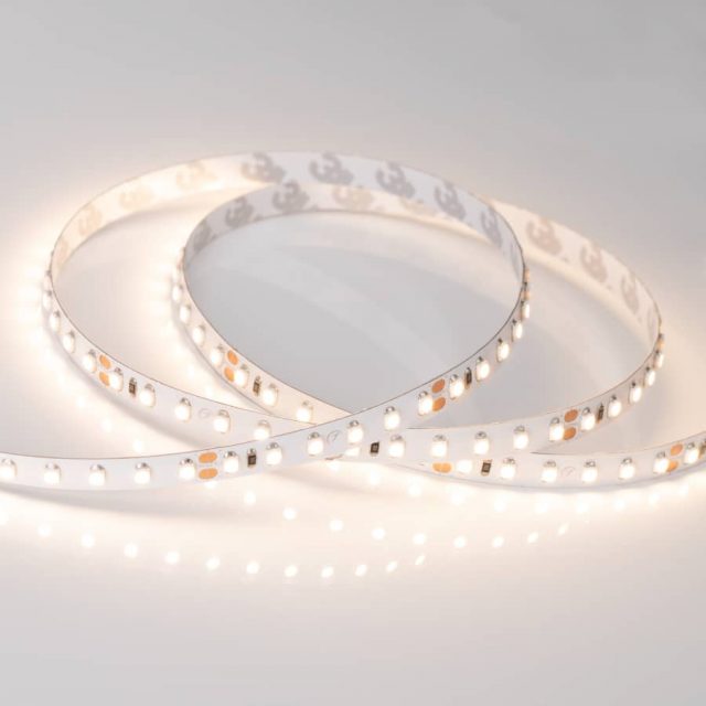 Лента RT 2-5000 24V Warm3000 2x (3528, 600 LED, LUX) (ARL, 9.6 Вт/м, IP20)