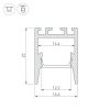 Профиль PDS-ZM-COMFY-2000 ANOD BLACK (ARL, Алюминий)