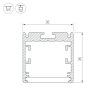 Профиль SL-ARC-3535-LINE-2500 BLACK (ARL, Алюминий)