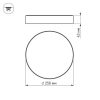 Светильник SP-RONDO-250A-30W Warm White (ARL, IP40 Металл, 3 года)