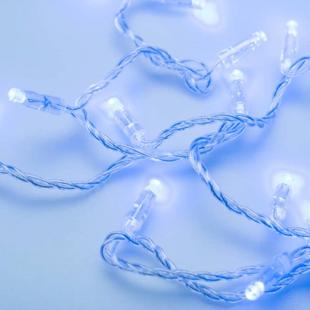 Светодиодная гирлянда ARD-STRING-CLASSIC-10000-CLEAR-100LED-STD BLUE (230V, 7W) (ARDCL, IP65)