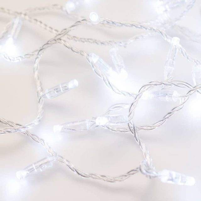 Светодиодная гирлянда ARD-STRING-CLASSIC-10000-CLEAR-100LED-STD WHITE (230V, 7W) (ARDCL, IP65)