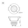 Светодиодный светильник LTM-R50WH 5W White 25deg (ARL, IP40 Металл, 3 года)