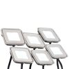 Набор KT-S-6×0.6W LED Day White 12V (квадрат) (ARL, IP67 Металл, 1 год)