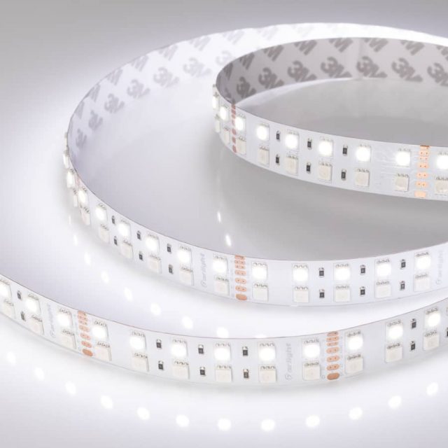 Лента RT 2-5000 24V RGB-White 2×2 (5060, 720 LED, LUX) (ARL, 32 Вт/м, IP20)