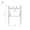 Профиль SL-COMFORT-3551-2000 ANOD BLACK (ARL, Алюминий)