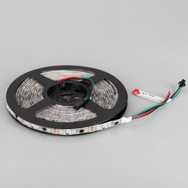 Лента SPI-5000SE-5060-60 12V Cx3 RGB (10mm, 14.4W/m, IP65) (ARL, Закрытый, IP65)