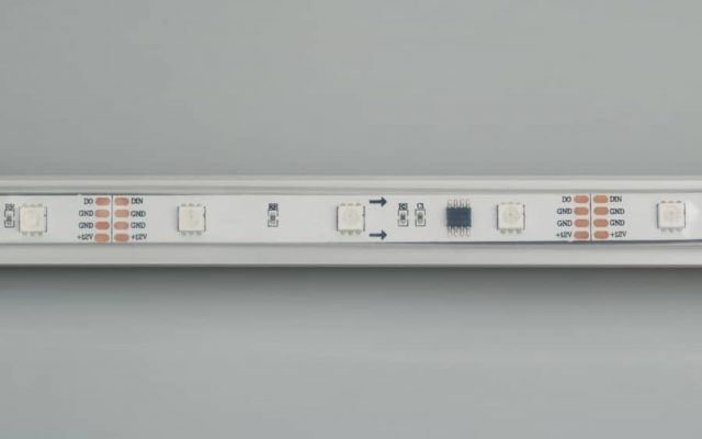 Лента SPI-5000P-5060-30 12V Cx3 RGB-Auto (12mm, 6.5W/m, IP66) (ARL, Закрытый, IP66)