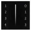 Панель Sens SMART-P17-DIM Black (230V, 4 зоны, 2.4G) (ARL, IP20 Пластик, 5 лет)