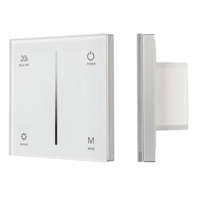 Панель SMART-P36-DIM-IN White (230V, 1.5A, TRIAC, Sens, 2.4G) (ARL, IP20 Пластик, 5 лет)