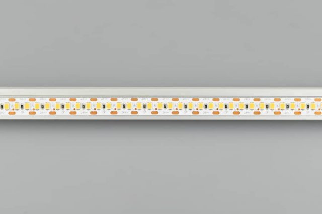 Лента RT 2-5000 24V Cx2 Warm3000 10mm (2835, 168 LED/m, LUX) (ARL, 17 Вт/м, IP20)