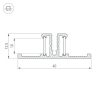 Профиль TOP-BACK-2000 ANOD (P10) (ARL, Алюминий)