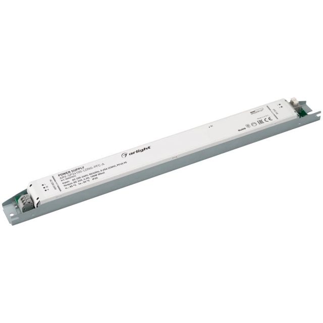 Блок питания ARV-SP24100-LONG-PFC-A (24V, 4.2A, 100W) (ARL, IP20 Металл, 5 лет)