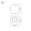 Светильник LGD-Wall-Orb-4B-8W Warm White (ARL, IP54 Металл, 3 года)