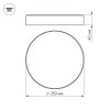 Светильник SP-RONDO-250B-30W Day White (ARL, IP40 Металл, 3 года)