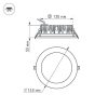 Светодиодный светильник LTD-145WH-FROST-16W White 110deg (ARL, IP44 Металл, 3 года)