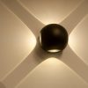 Светильник LGD-Wall-Orb-4B-8W Warm White (ARL, IP54 Металл, 3 года)