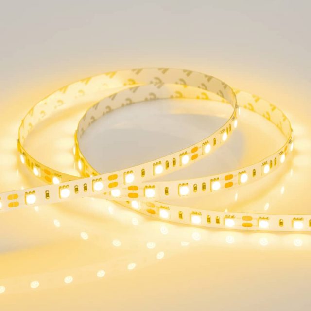 Лента RT 2-5000 12V Yellow 2x (5060, 300 LED, LUX) (ARL, 14.4 Вт/м, IP20)