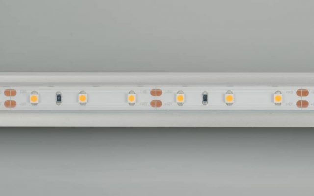 Лента RTW 2-5000PS 12V Warm3000 (3528, 300 LED, LUX) (ARL, 4.8 Вт/м, IP67)