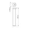 Светильник LGD-Path-Round120-H650B-12W Warm White (ARL, IP54 Металл, 3 года)