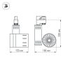 Светодиодный светильник LGD-520WH-30W-4TR Warm White (ARL, IP20 Металл, 3 года)