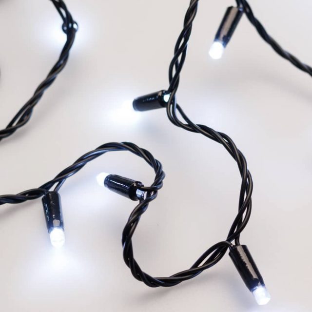 Светодиодная гирлянда ARD-STRING-PRO-10000-BLACK-100LED-STD WHITE (230V, 7W) (ARDCL, IP65)