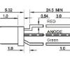 Светодиод ARL-3514EGW/3L (anode) (ARL, 3мм (кругл.))