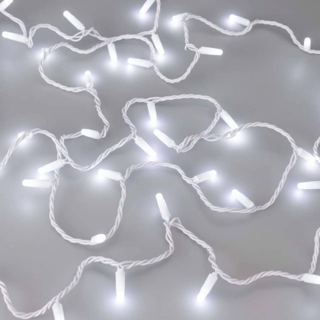 Светодиодная гирлянда ARD-STRING-CLASSIC-10000-WHITE-100LED-MILK-STD White (230V, 7W) (ARDCL, IP65)