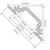 Профиль TOP-CORNER-VF-2000 ANOD (K13, P15) (ARL, Алюминий)