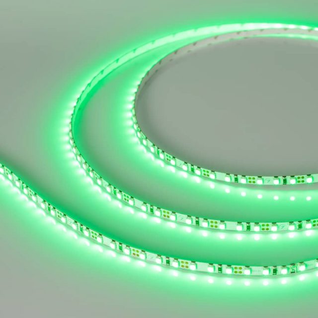 Лента RT 2-5000 12V Green 5mm 2x (3528, 600 LED, LUX) (ARL, 9.6 Вт/м, IP20)