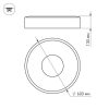 Светильник SP-TOR-RING-SURFACE-R600-42W Warm3000 (WH, 120 deg) (ARL, IP20 Металл, 3 года)