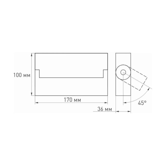 Светильник SP-LOFT-SURFACE-S170-10W Day4000 (BK, 24 deg) (ARL, IP40 Металл, 3 года)