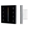 Панель Sens SMART-P43-MIX Black (230V, 4 зоны, 2.4G) (ARL, IP20 Пластик, 5 лет)