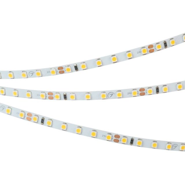 Лента RT 2-5000 24V Warm3000 5mm 2x (3528, 600 LED, LUX) (ARL, 9.6 Вт/м, IP20)