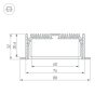 Профиль с экраном SL-LINIA88-F-2500 ANOD+OPAL (ARL, Алюминий)