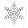 Фигура ARD-SNOWFLAKE-M3-920×920-432LED White (230V, 30W) (ARDCL, IP65)