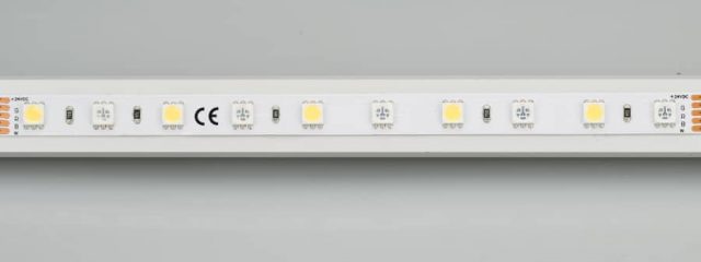 Лента RT6-5050-60 24V RGB-White 2x (300 LED) (ARL, 14.4 Вт/м, IP20)