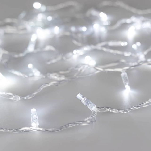 Светодиодная гирлянда ARD-STRING-CLASSIC-1000-CLEAR-100LED-PULSE White (230V, 7W) (ARDCL, IP65)