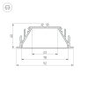 Профиль с экраном ALU-POWER-RW80F-2000 ANOD+FROST (ARL, Алюминий)